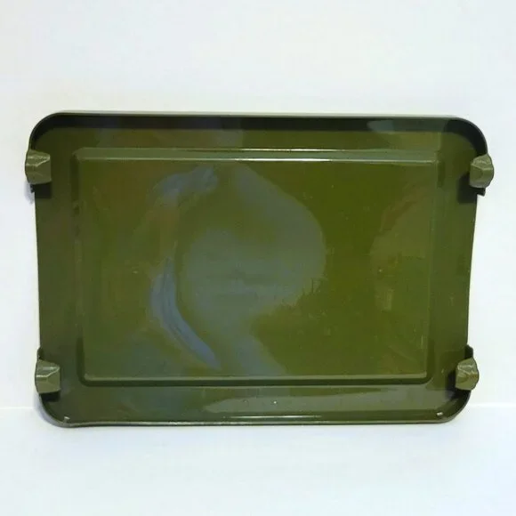 Temp-tations Ovenware by Tara Old World Green 1.5 qt Loaf Pan Trivet Lid Rack - Picture 13 of 13